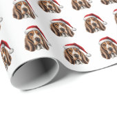 Mooie Basset Hound Dog Kerstpatroon Cadeaupapier (Rol Hoek)