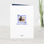 Mooie Basset Hound op Cute "Vaderdag"-kaart Kaart (Achterkant)