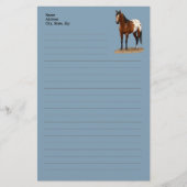 Mooie Bay Appaloosa Horse Briefpapier (Voorkant)