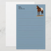 Mooie Bay Appaloosa Horse Briefpapier (Voorkant / Achterkant)