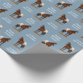 Mooie Bay Appaloosa Horse Cadeaupapier (Hoek)