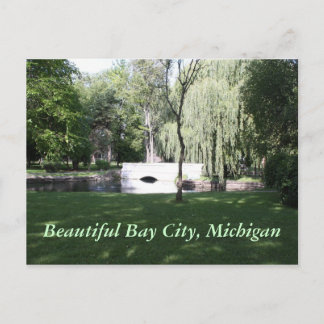 Mooie Bay City, Michigan Briefkaart