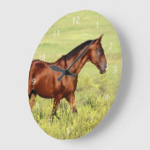 Mooie Bay Horse Grote Klok (Hoek)