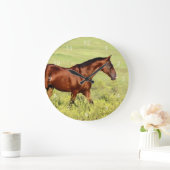Mooie Bay Horse Grote Klok (Huis)