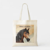 Mooie Bay Horse met Blaze Tote Bag (Achterkant)