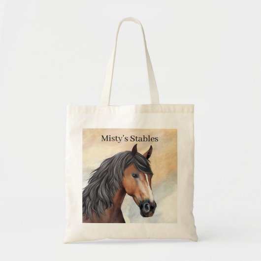 Mooie Bay Horse met Blaze Tote Bag (Voorkant)