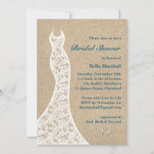 Mooie beach Bridal Shower Invitation Turquoise