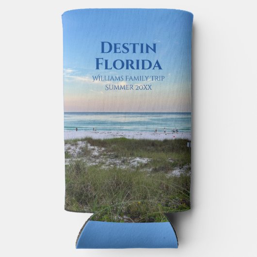 Mooie Beach Event Custom Sunset Fotografie Seltzer Blikjeskoeler (Achterkant)