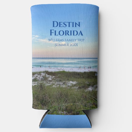 Mooie Beach Event Custom Sunset Fotografie Seltzer Blikjeskoeler (Voorkant)