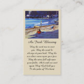 Mooie Beach Scene Sympathie Kaart Visitekaartje (Voorkant)