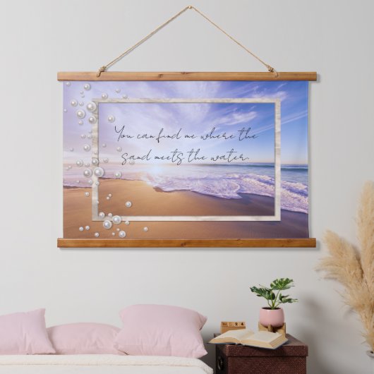 Mooie Beach Sunrise Hangend Wandkleed (Slaapkamer)