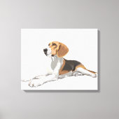 Mooie beagle canvas afdruk (Voorkant)