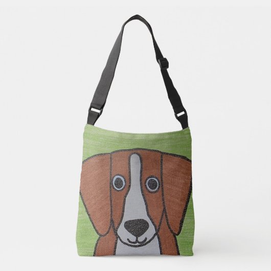 Mooie Beagle Cross Body Tas (Voorkant)