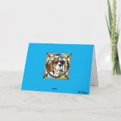 Mooie Beagle Glas-in-Lood Kaart (Achterkant)