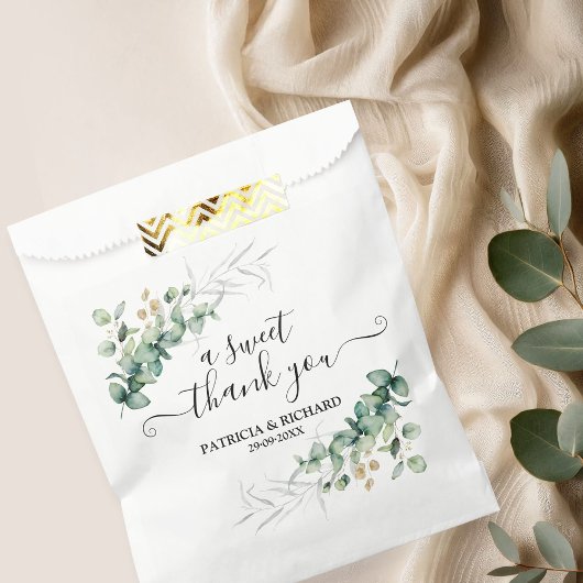 Mooie bedankgroet Eucalyptus Bruiloft Bedankzakje