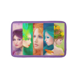 Mooie bedonderlaag voor vrouwen badmat