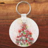 Mooie bedorven kerstboom sleutelhanger (Voorkant)
