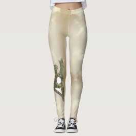 Mooie Bedreigde Wolken Luipaard Kunstwerk Leggings