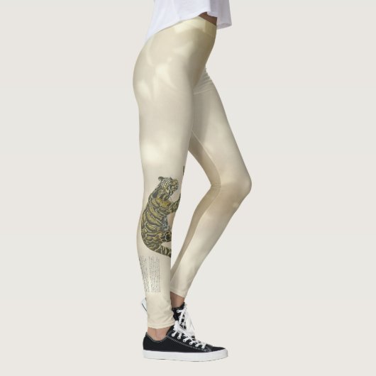 Mooie Bedreigde Wolken Luipaard Kunstwerk Leggings (Rechts)