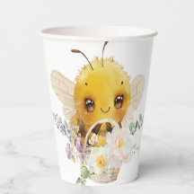 Mooie Bee 12oz papieren bekers