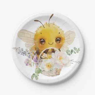 Mooie Bee 7'' Paper Borden Papieren Bordje
