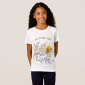 Mooie Bee Girl's T-shirt (Voorkant volledig)