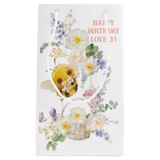 Mooie Bee Kleine Gift Bag Klein Cadeauzakje (Voorkant)