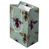 Mooie Bee-serie ontwerp 3 Medium Cadeauzakje (Achterkant Gekanteld)