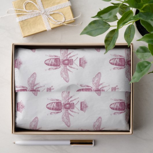 Mooie Bee-serie ontwerp 40 Tissuepapier (Geschenk)