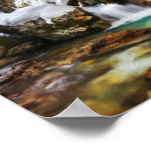 Mooie beek in Gozd Martuljek aan het einde van de  Poster (Hoek)