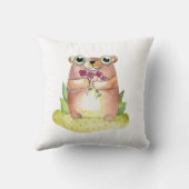 Mooie beer baby. Kinderen dier waterverf. Babykame Kussen (Achterkant)