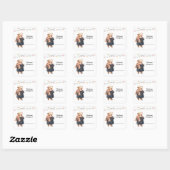 Mooie Beer Boeklabels Vierkante Sticker (Vel)