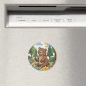 Mooie Beer Bosdier Magneet (Insitu (Vaatwasser))