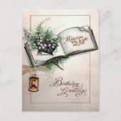 Mooie begin 1900 vintage verjaardagsgroet briefkaart (Voorkant)