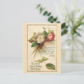 Mooie begin 1900 vintage verjaardagsgroet briefkaart (Staand voorkant)