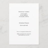 Mooie begrafenisaankondiging, Glas in lood Kaart (Achterkant)