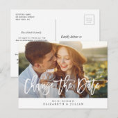 Mooie belettering foto wijzigen van de datum kaart (Voorkant / Achterkant)