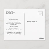 Mooie belettering foto wijzigen van de datum kaart (Achterkant)