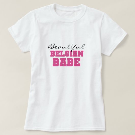 Mooie Belgische baby T-shirt (Design voorkant)