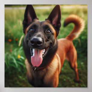 mooie Belgische Malinois Poster