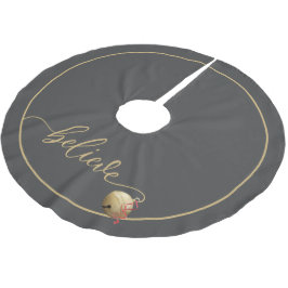 Mooie BELIEVE script Kerstmis Jingle Bell Kerstboom Rok