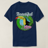 Mooie Belize retro toucan T-shirt (Design voorkant)