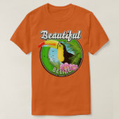 Mooie Belize retro toucan T-shirt (Design voorkant)