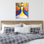 Mooie Belladonna Vrouw Power Meisje Power Canvas Afdruk (Insitu (Slaapkamer))