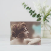 Mooie Belle Epoque Vrouw  Briefkaart (Staand voorkant)