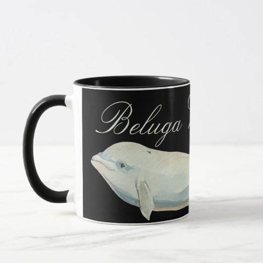 Mooie Beluga-walvis, Delphinapterus Leucas Mok (Links)