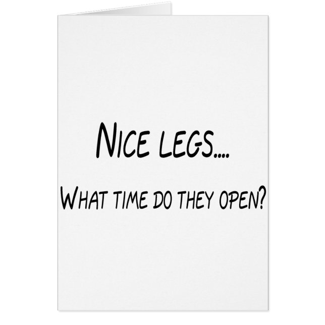 Mooie benen hoe laat openen ze? (Voorkant)
