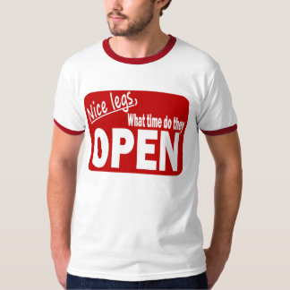 Mooie benen hoe laat ze openen t-shirt