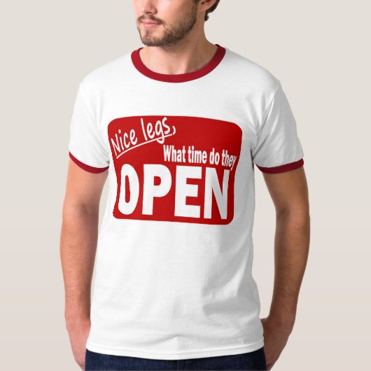 Mooie benen hoe laat ze openen t-shirt (Voorkant)