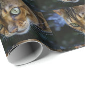 Mooie bengaals kat cadeaupapier (Rol Hoek)